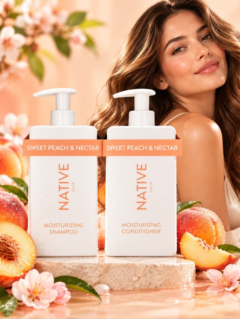 Native Sweet Peach & Nectar Moisturizing Shampoo - Peach